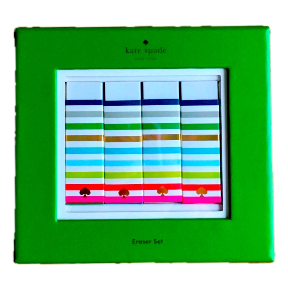NIB ♠️Kate Spade Eraser Set